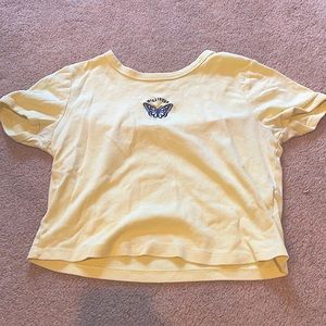 Hollister graphic cropped tshirt